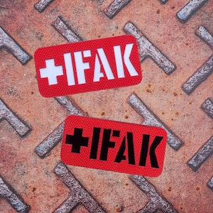 Tactical Medical Cross Patch First Aid Laser Cut Patch with Hook Backing for IFAK, EMT Pouch, Medic Gear