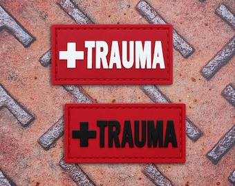 Trauma ID PVC Tactical Patch Medical Identification for Backpacks, First Aid Kits & Gear