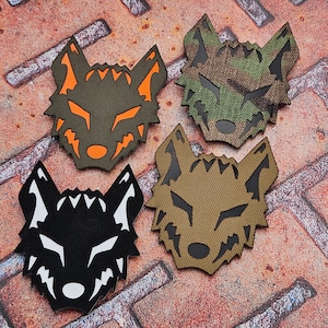 Wolf taktisches Militär Militär Lasercut Patch