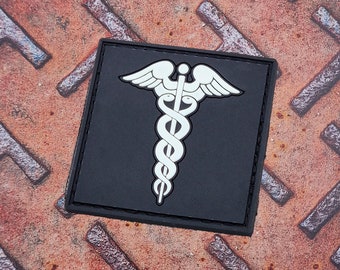 Caduceus Medic EMS Nurse Doctor MED Morale PVC Patch