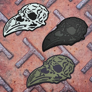 Norse Raven Skull Tactical Crow Viking PVC Patch