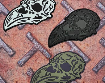Norse Raven Skull Tactical Crow Viking PVC Patch
