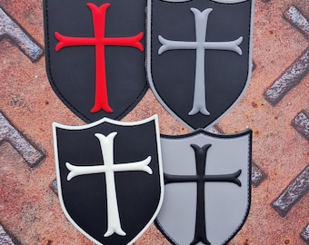 Knight Templar Crusader Cross PVC Patch