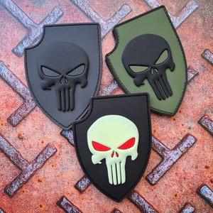 Skull Shield Tactical Morale PVC Patch
