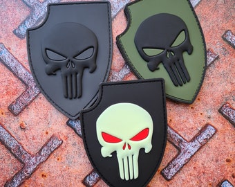Skull Shield Tactical Morale PVC Patch