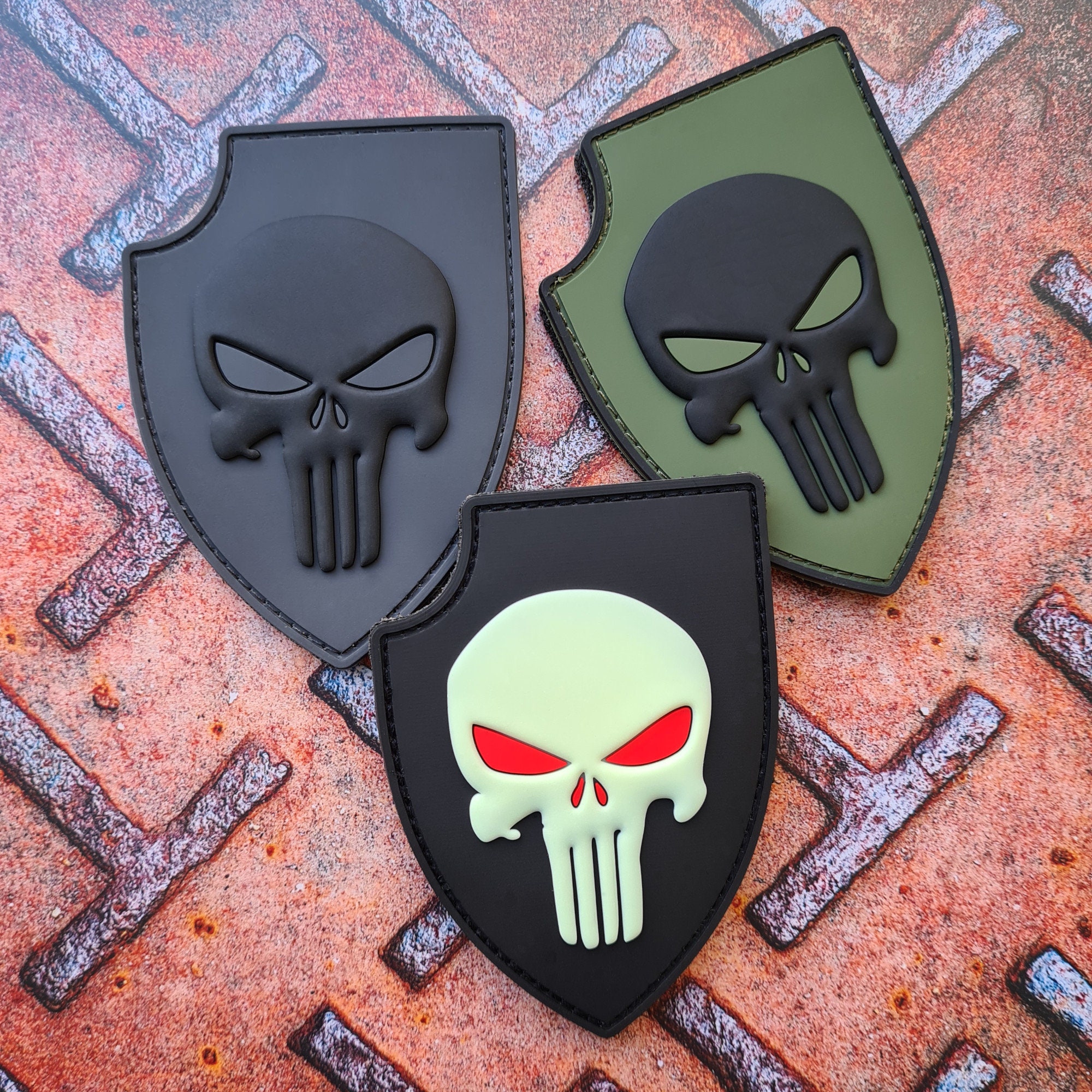 Skull Shield Tactical Morale PVC Patch - Etsy