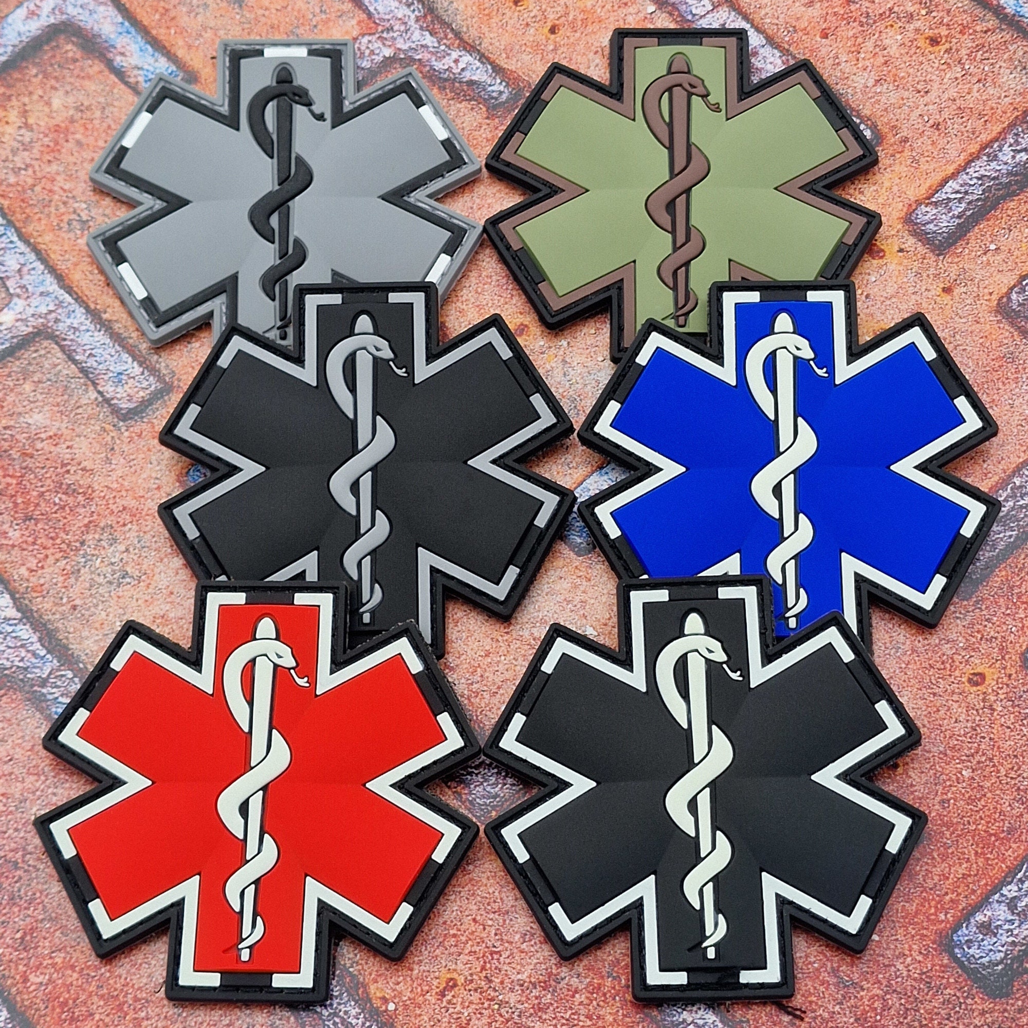 Medic Patch 3D PVC Rubber Paramedic Medical PATCH EMS EMT MED First Aid  Tactical Skull Military