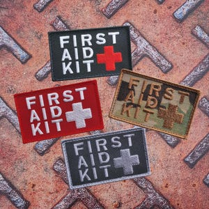 IFAK First Aid Patch – Embroidered Hook and Loop Patch 2x3.25, Tactical Medical Kit