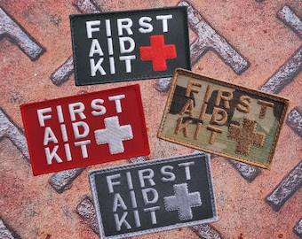 IFAK First Aid Patch – Embroidered Hook and Loop Patch 2x3.25, Tactical Medical Kit