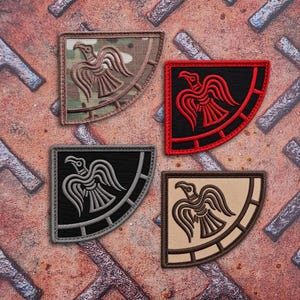Seltener Wikinger-Rabenbanner-Moral-Taktik-Odin-Kriegsgott-gestickter Hakenaufnäher