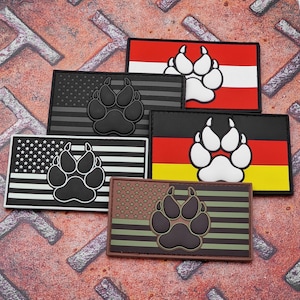 K9 Paw Glow Dark Cat Eye Dog Handler PVC Hook - Adesivo Per Addestramento Cani | 2.5x2.5 Cm