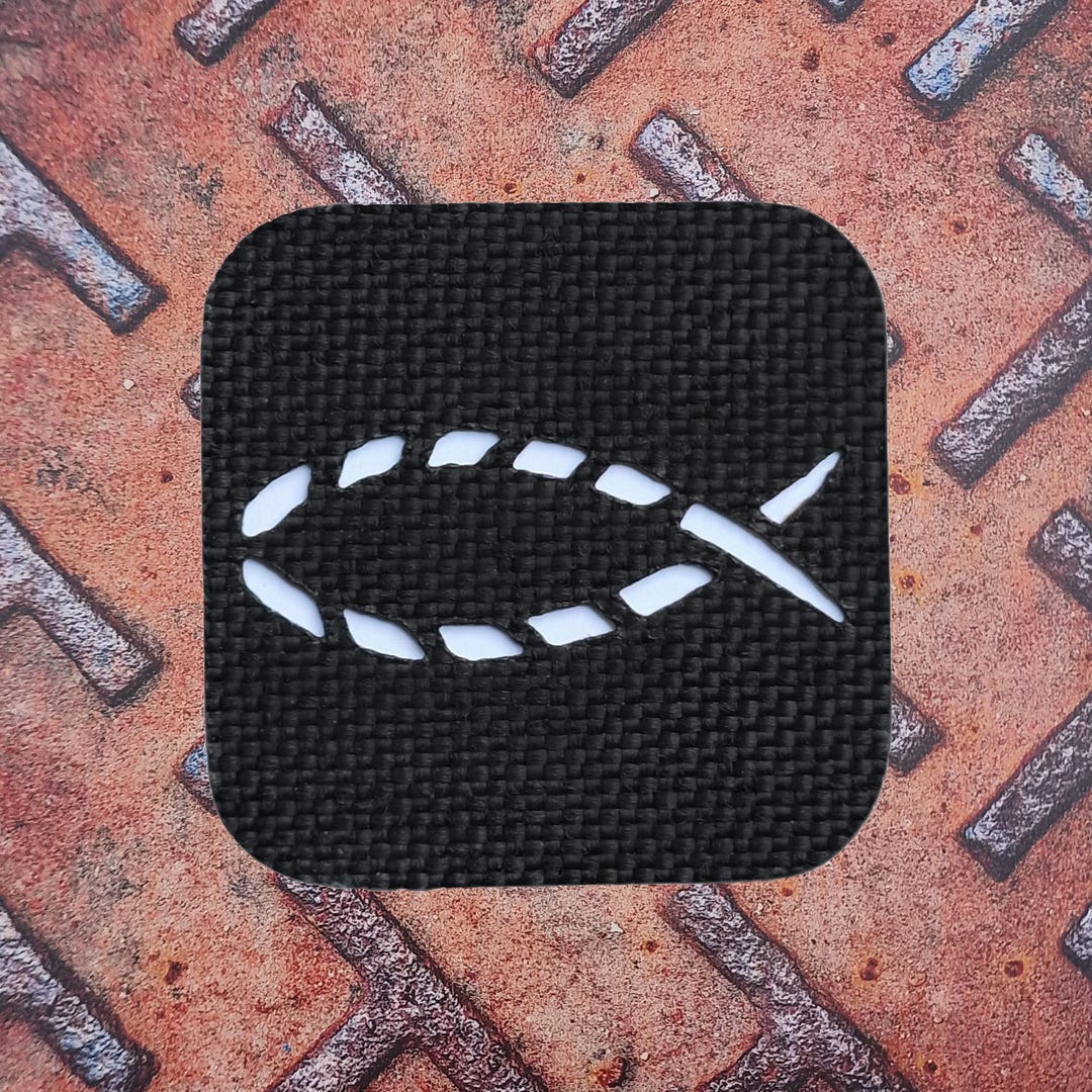 Christian Fish Patch Ichthys Jesus Fish Tactical Morale Patches, Hook ...