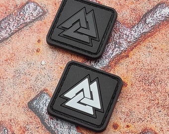 Valknut Ranger Eye Norse Odin Valhalla Viking Rubber Patch