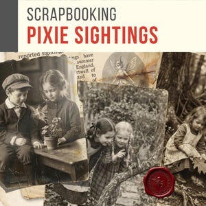 Kit de diario de avistamientos de hadas / Fotos de niños victorianos y hadas