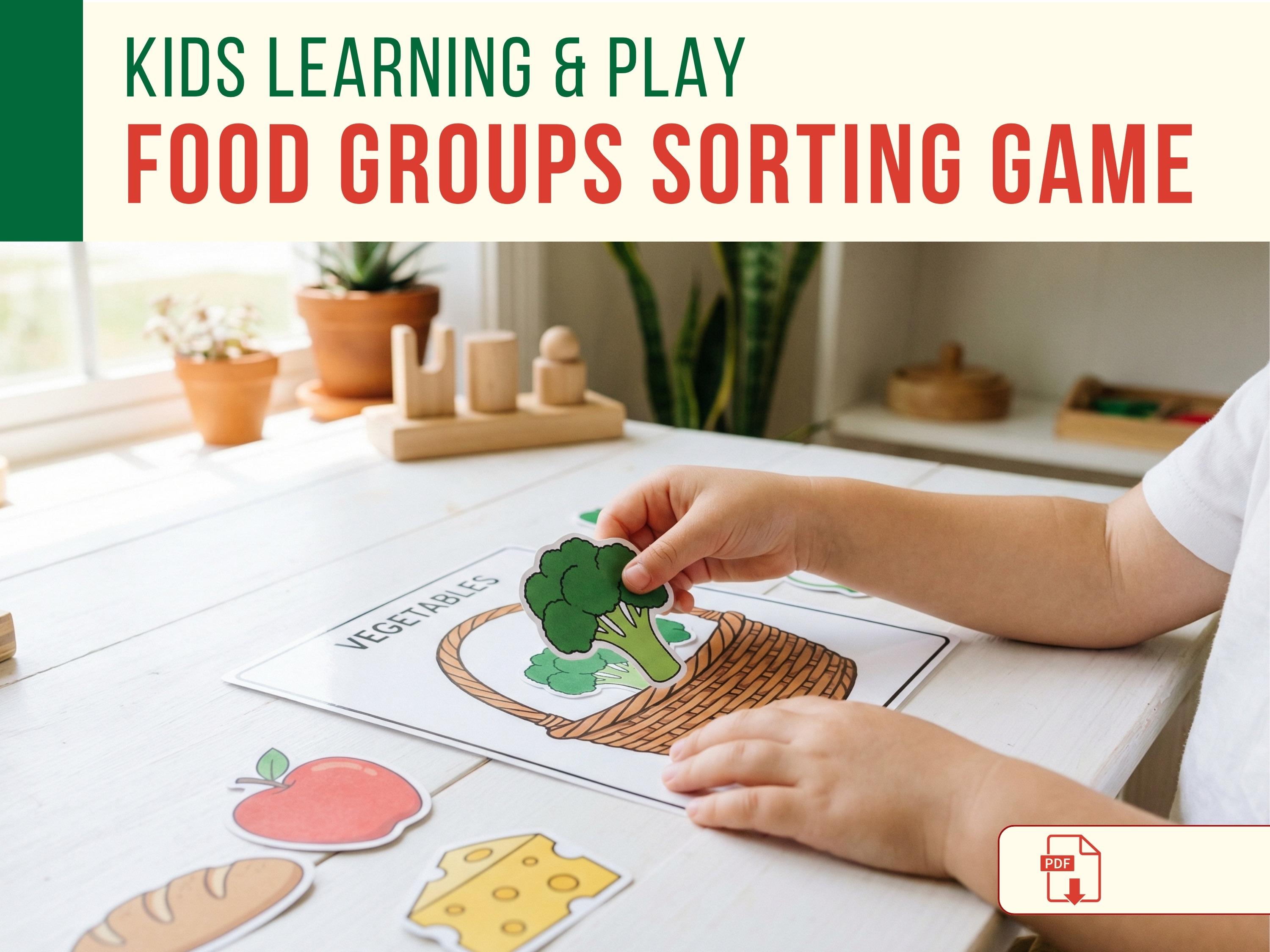 Sorting Food Food Groups Sorting Game • Nutrition Activity, Preschool Science ...
