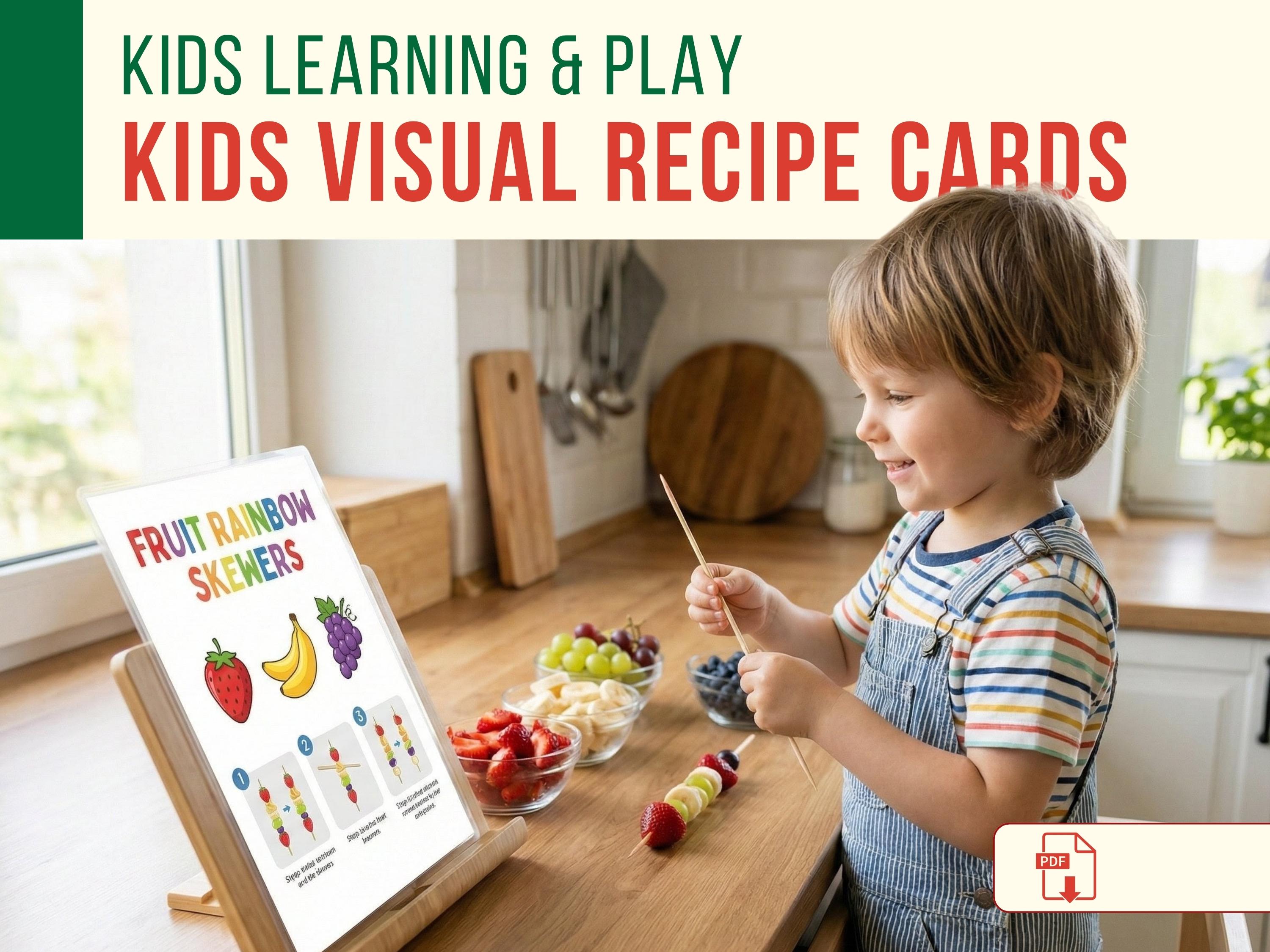 Visual Recipe Cards for Kids • Montessori Kitchen (digital Download) - Etsy