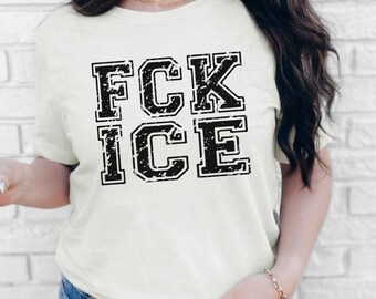 Abolish Ice Shirt, F*ck Ice T-shirt, Pro Immigration Shirt, Anti Ice Shirt, No Human Is Illigal, Anti Maga,  Anti Trump, Pro Human Rights