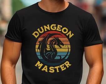 Dungeon and Dragons Dungeon Master Tshirt, DnD Clothing for him or her, Dungeons and Dragons Gift, DnD Dungeon Master Gift, RPG Player Shirt