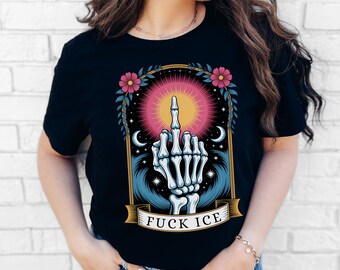 Fuck Ice Shirt, Anti-Trump Fuck Ice T Shirt, Abolish ICE Shirt, Human Rights Activist, Activism Apparel, Chinga La Migra Shirt, Anti ICE Tee