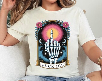 Fuck Ice Shirt, Anti-Trump Fuck Ice T Shirt, Abolish ICE Shirt, Human Rights Activist, Activism Apparel, Chinga La Migra Shirt, Anti ICE Tee