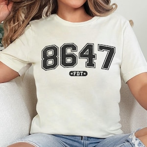 86 47 Anti Trump Shirt, Subtle FDT Shirt, Anti MAGA Shirt, Liberal Shirt, Democrat Shirt, Feminist Shirt, Not My President, Anti Capitalist