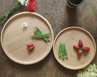 Assiette en bois pour décoration et art de la table design et artisanat français