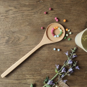 Wooden spoon spatula and kitchen utensil handmade in France