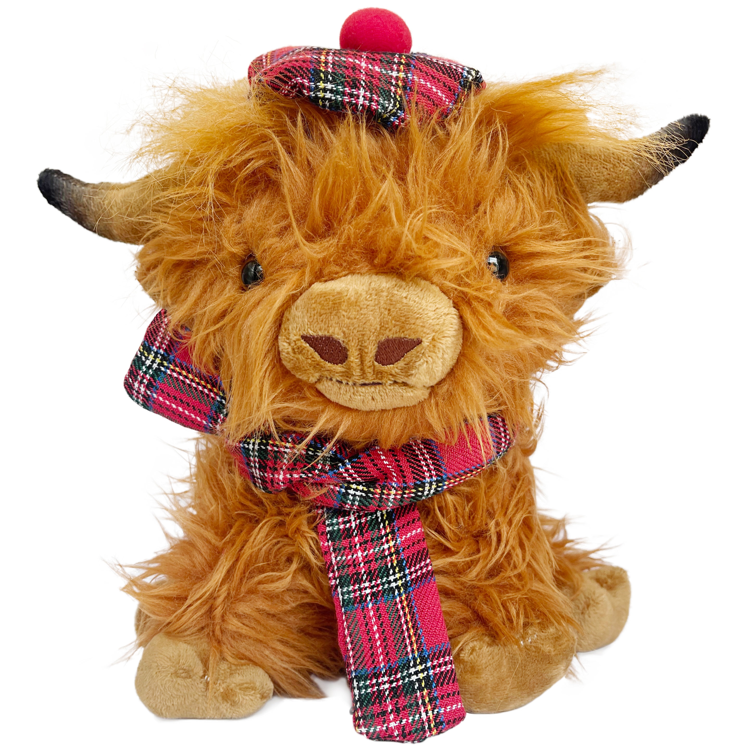 Wilbur Highland Cow 10 Inch Brown Plushie Stuffed Animal Plush Cow