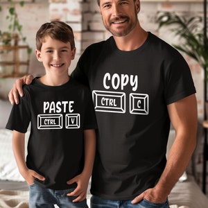 Kopieren Sie Einfügen Shirt, Vater und Baby Passende Shirts, Kopieren und Einfügen Papa und Tochter Shirts, neues Baby Geschenk, Vater Passende Shirt