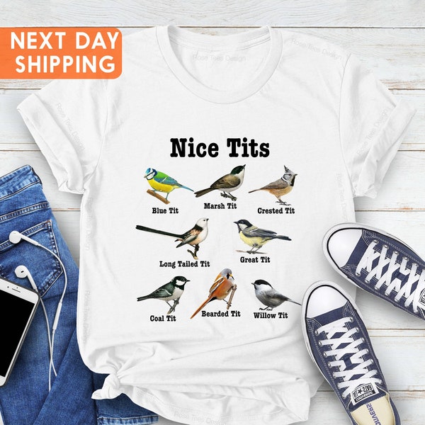 Nice Tits Birds Shirt, Bella Canvas 3001 Bird Lovers Shirt