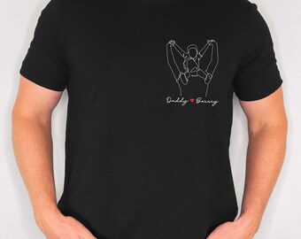 Custom Dad Photo Shirt: Personalized Portrait Tee, Father's Day Gift
