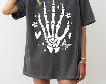 Skeleton Hand Shirt: Halloween Graphic Tee