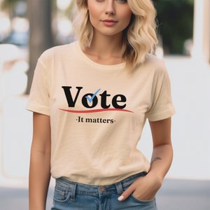 Vote It Matters Shirt - Election 2026 - Voter Tee - Vote Day - Political shirts image 2