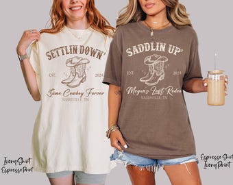 Custom Last Rodeo Bachelorette Tee: Cowgirl Bridal Party Shirt