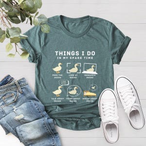 Ducks Shirt, Things I Do In My Spare Time, Funny Duck Lover Shirt, Farmer Shirt, Duck Mom Shirt, Country Life Shirt
