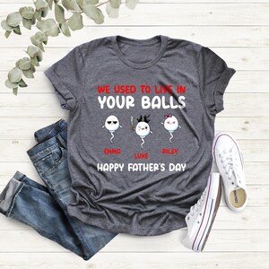 Personalized Dad Shirt With Kids Name For Father&#39;s Day, Funny Custom T-Shirt, Father&#39;s Day Gift Idea, Funny Dad Shirt, Gift For Dad