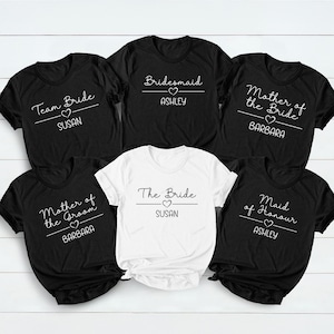 Bachelorette Party Shirts: Bride & Team Bride - DTF Print