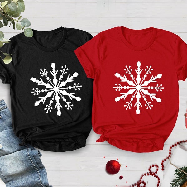 Snow flake Shirt, Distressed Snow flake Shirt, Christmas Winter Shirts, Snow flake T-Shirt, Christmas Gift, Winter T-Shirt, Cute Xmas Shirt