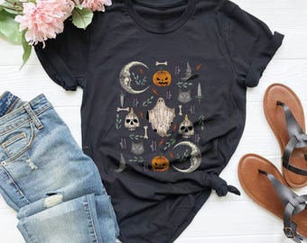 Vintage Halloween Shirt: Retro Ghost, Pumpkin & Witch Tee