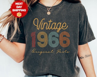 60th Birthday Shirt, 1966 Vintage Shirt, 60th Birthday Gift For Men, Born In 1966 Shirt, 60th Birthday Woman Shirt