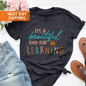 Teacher Shirt, It's a Perfect Day For Learning Tee, Team Teacher Tee, Learning Shirt, Teach Love Inspire Shirt