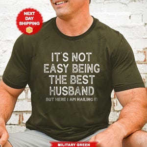 Cadeau man van vrouw, verjaardagscadeau nieuwe man voor hem, T-shirt beste man, pas getrouwd shirt voor man verjaardagscadeaus