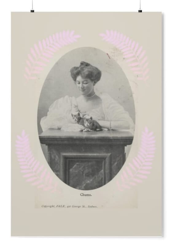 Victorian Cat Lady, 1900s, Room Decor Aesthetic Vintage, Old