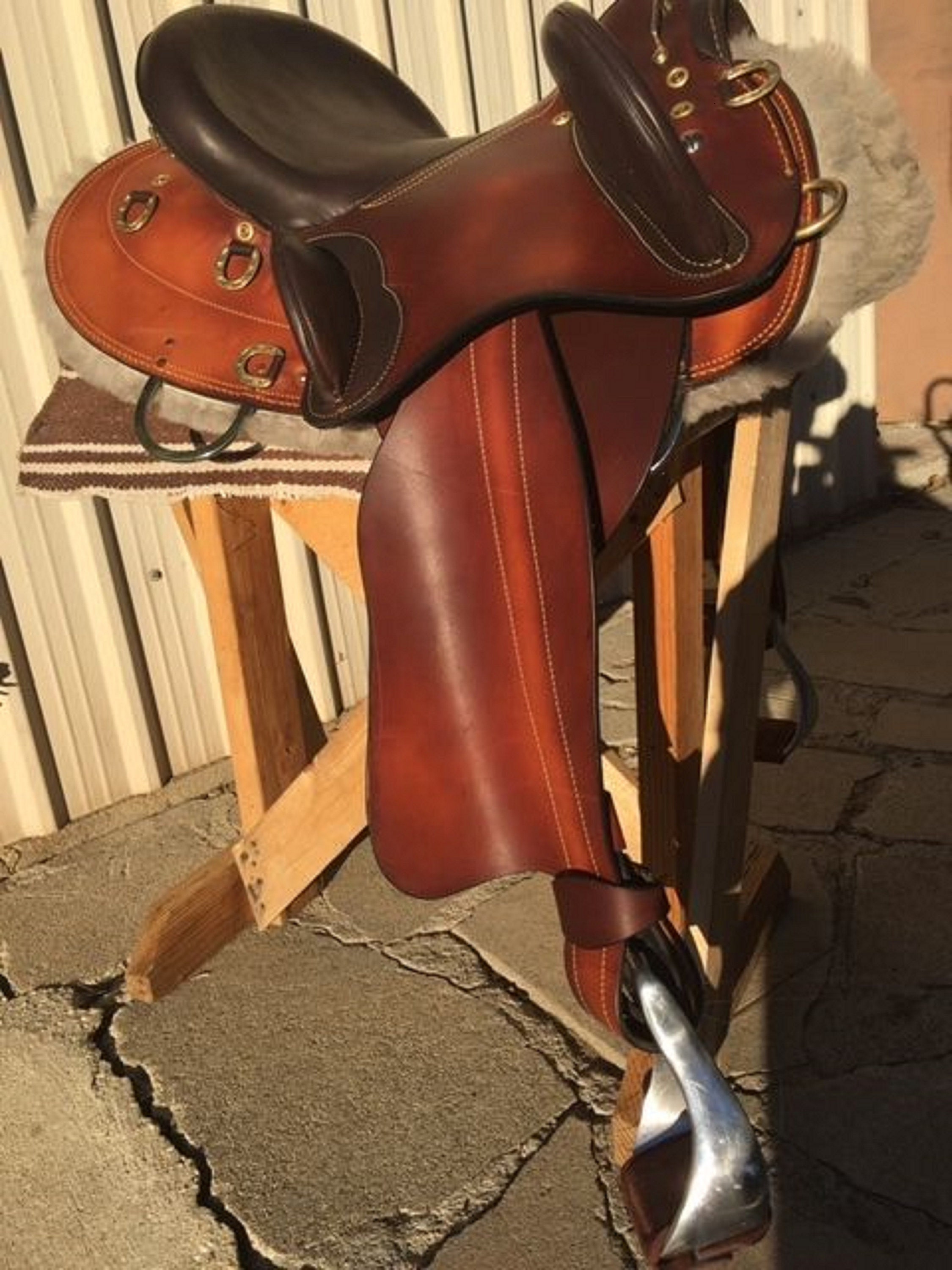 Australian Stock Saddle High Quality Leather Half Breed Barco Saddle