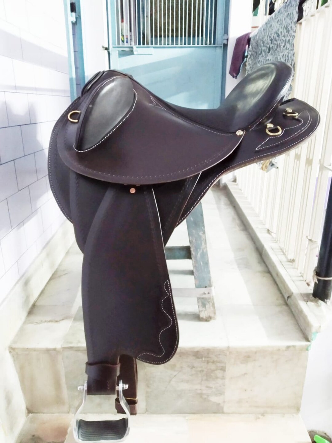 Swinging Fender Australian Aussie Stock Saddle Saddle Tack High Quality Leather Australian Style