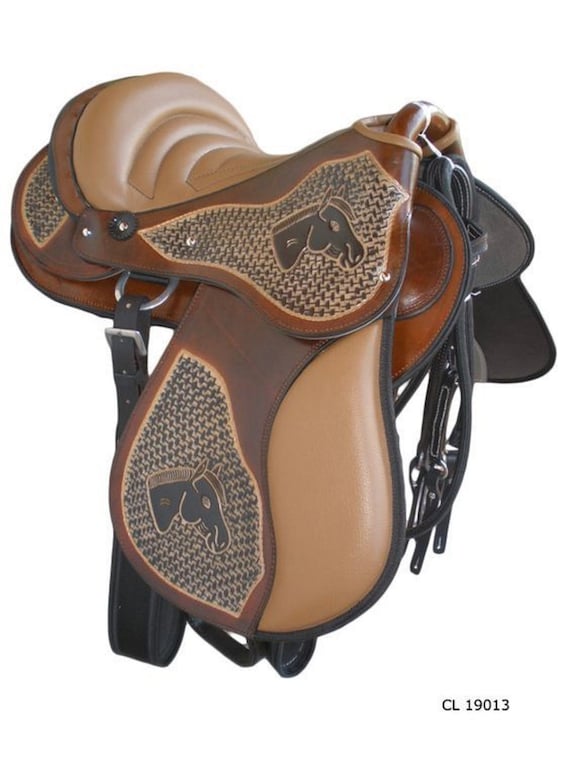 Selle De Dressage Freeny En Cuir - Noir Ou Marron, Taille 17,5 Pouces (autres Tailles Dispo)