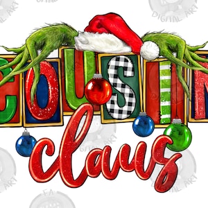 Cousin Claus Christmas png sublimation design download, Christmas png, Christmas cousin png, holiday png, sublimate designs download