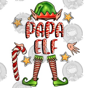Papa elf png sublimation design download, Christmas png, Christmas Elf png, Papa Elf png, Holiday Elf png,  sublimate designs download