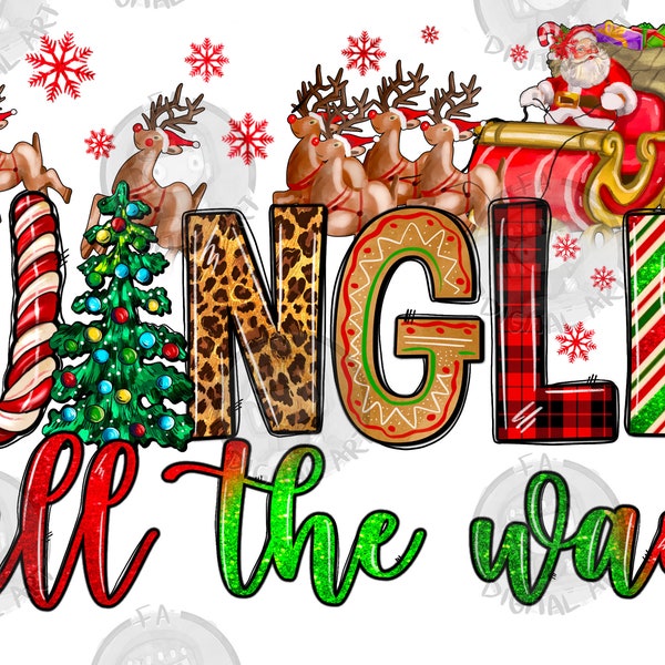 Jingle All The Way Png Sublimation Design, Merry Christmas Png, Happy New Year Png, Jingle All The Way Png, Christmas Png, Digital Download
