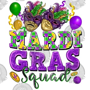 Mardi Gras squad png sublimation design download, western Mardi Gras png, Mardi Gras png design, sublimate designs download